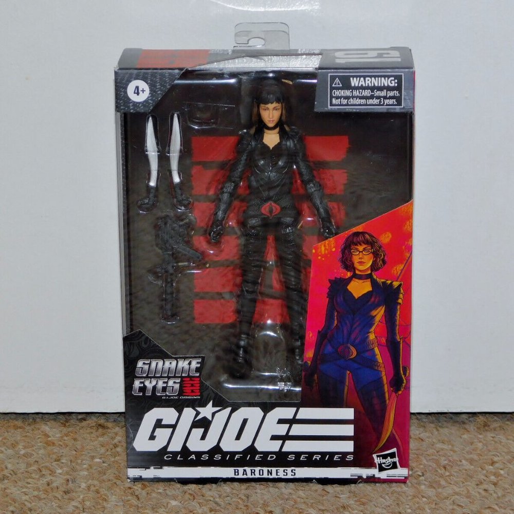 2021 Hasbro G.I. Joe Classified Snake Eyes Origins 6" Baroness Figure MIB New